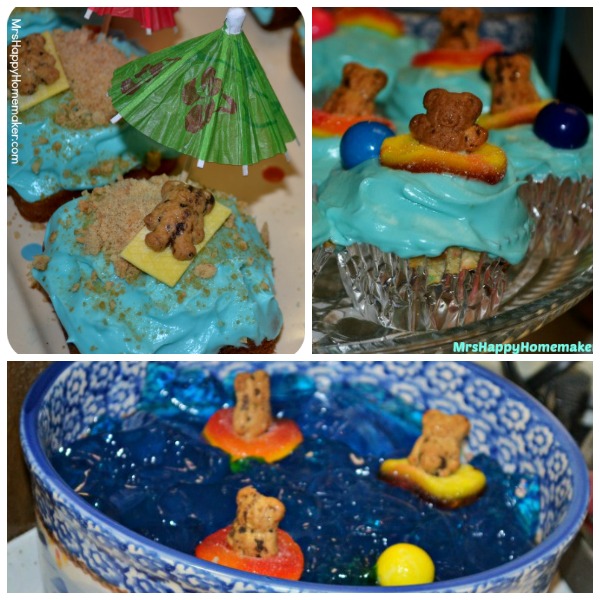 Teddy Graham Cupcake Ideas for Pool Party