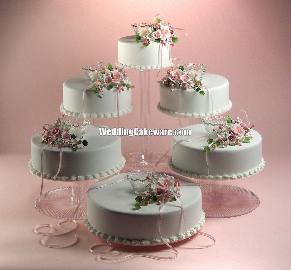 Tier Cascade Wedding Cake Stand