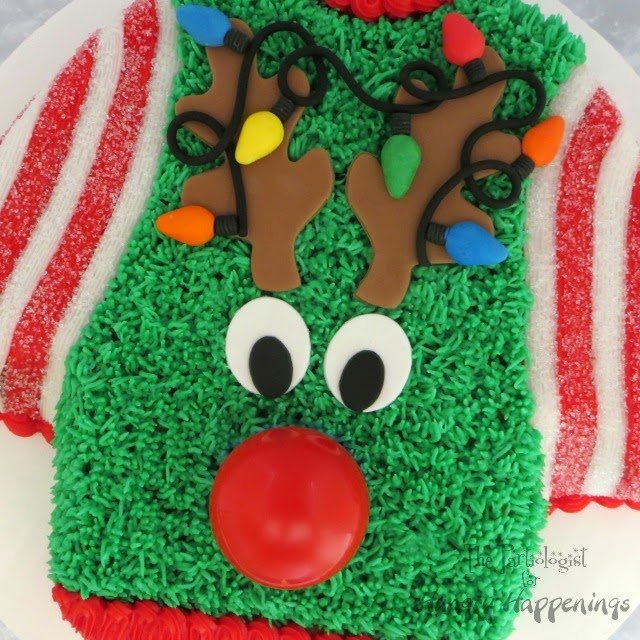 Ugly Christmas Sweater Cake