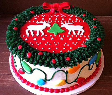 Ugly Christmas Sweater Party Cake