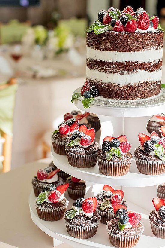 Wedding Cake with Cupcakes Ideas