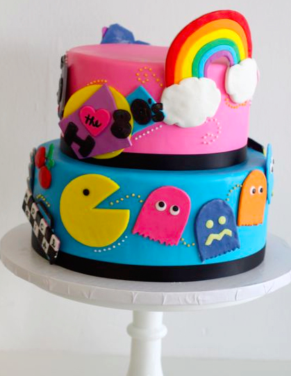 80s Birthday Cake