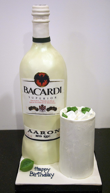 Bacardi Bottle Cake