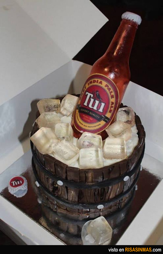 Beer Bottle Cake