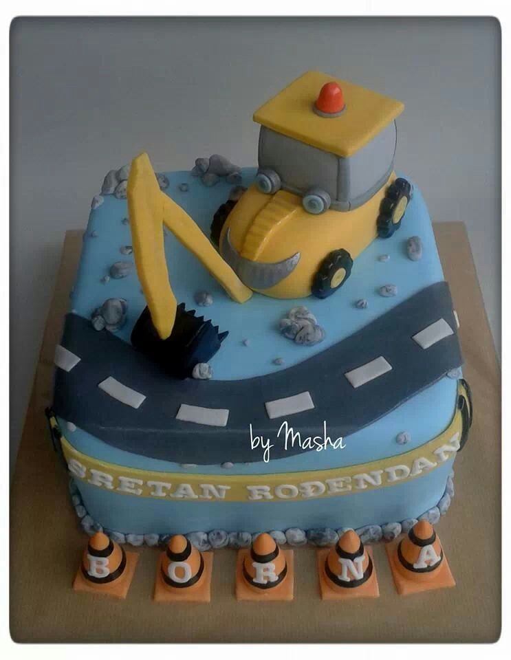 Boy Construction Birthday Cake