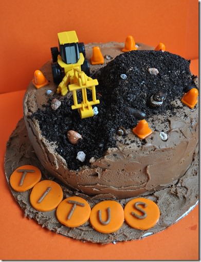 Boy Construction Birthday Cakes Ideas