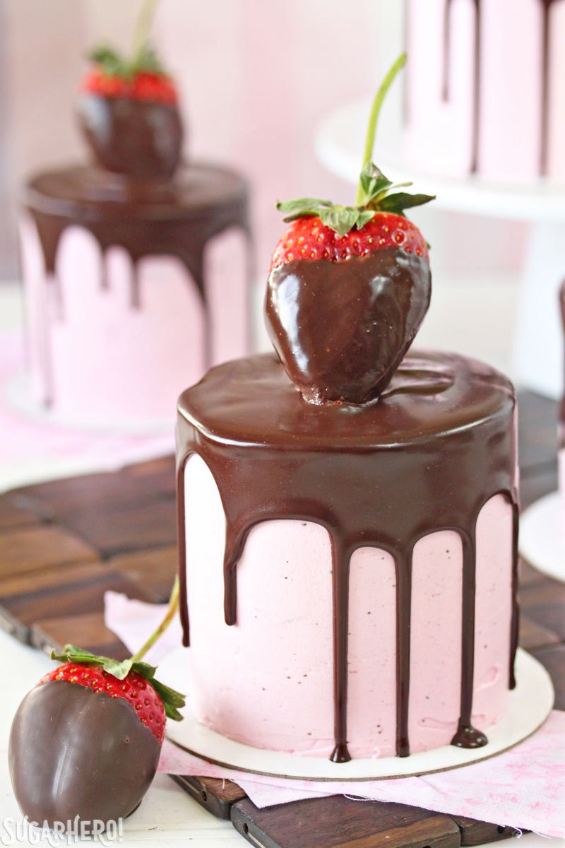 Chocolate Covered Strawberry Cake