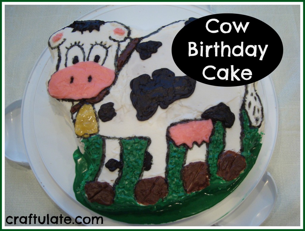 Cow Birthday Cake