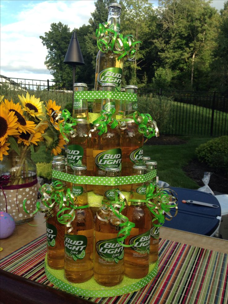 DIY Beer Bottle Cake