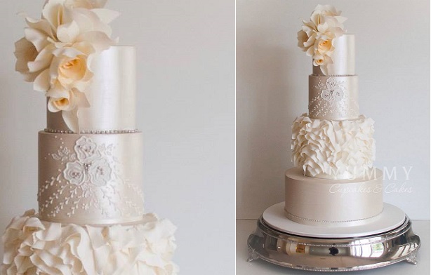 Elegant Cupcake Wedding Cakes