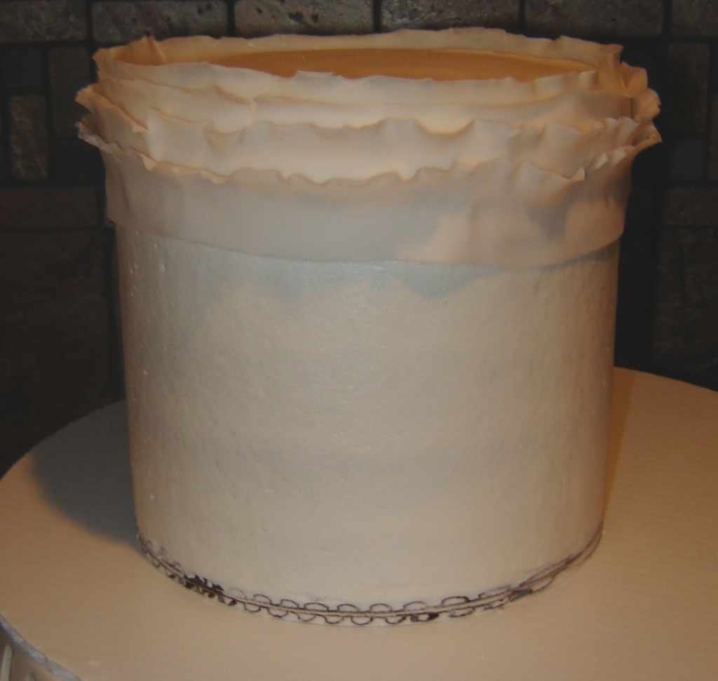 How to Make Buttercream Ruffles On a Cake