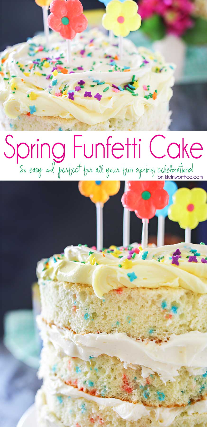 Images of Layered Cakes with Funfetti