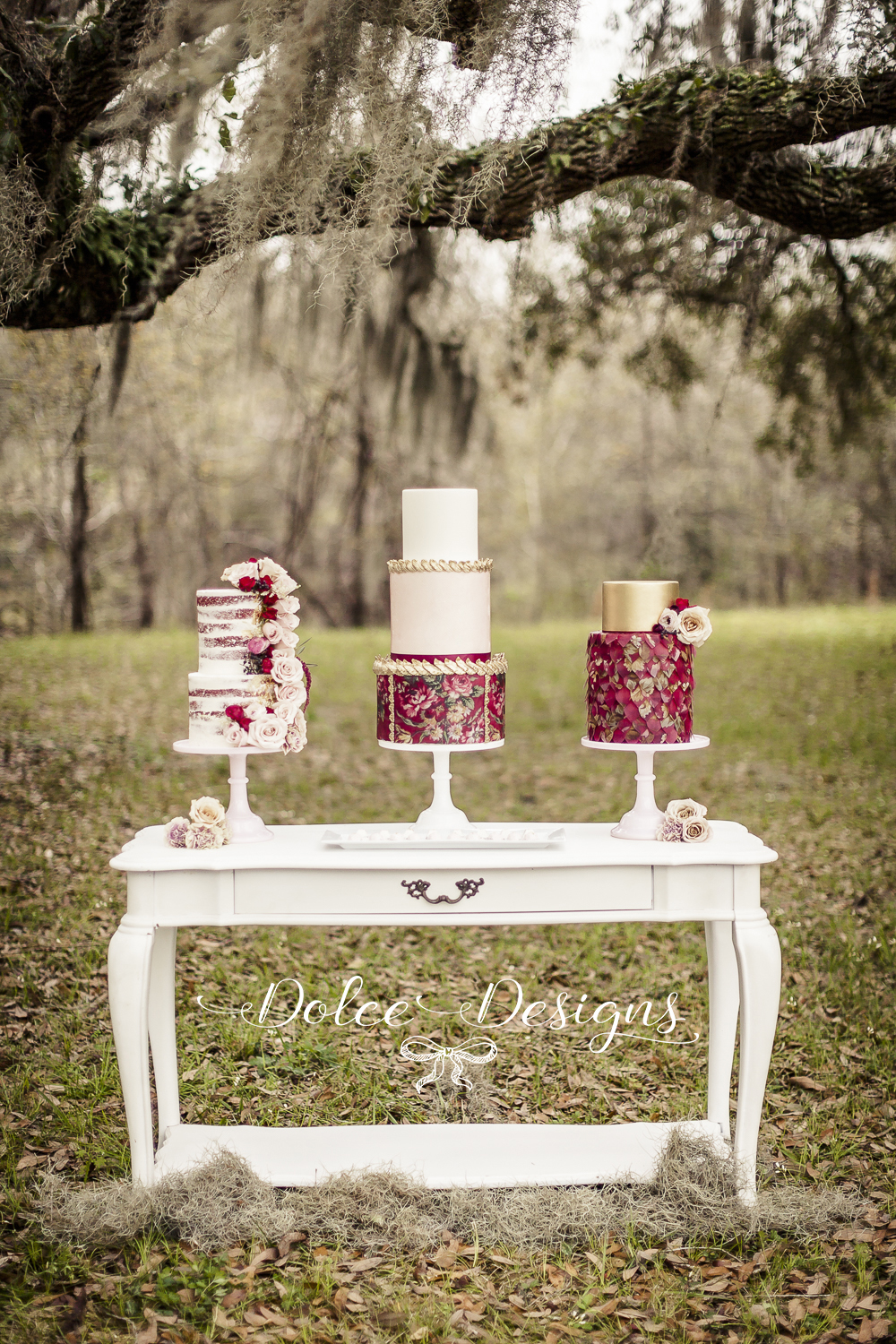 Marsala Wedding Cake Designs