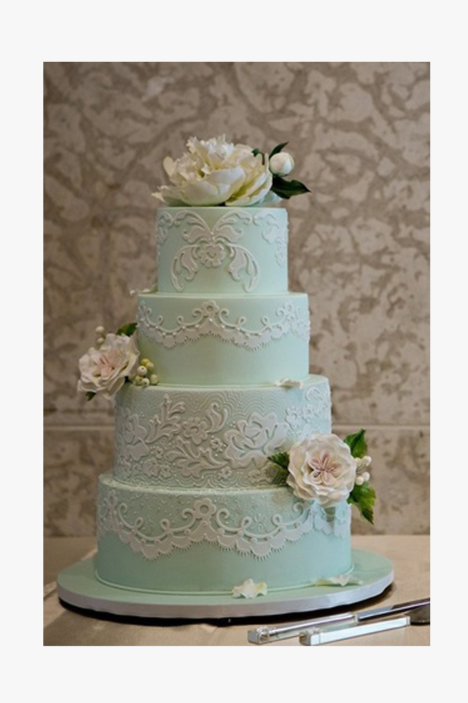 Mint Green Wedding Cake