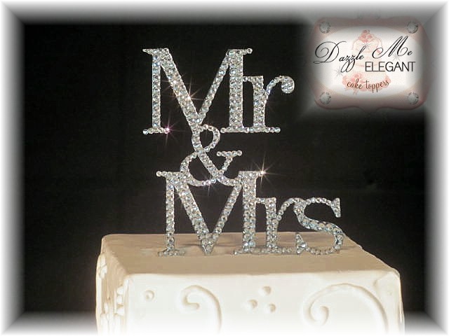 Mr. and Mrs. Wedding Cake Topper