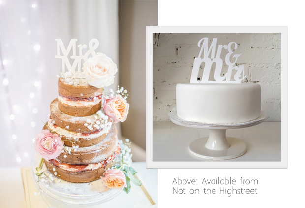 Mr. and Mrs. Wedding Cake