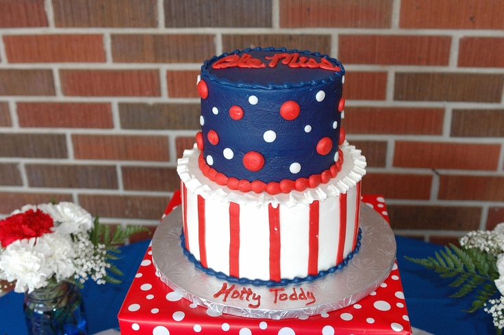 Ole Miss Birthday Cake