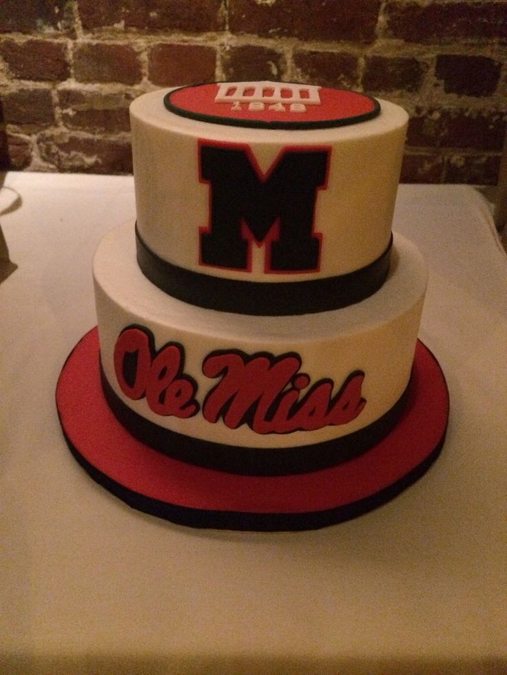 Ole Miss Grooms Cake