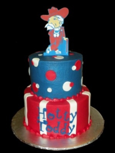 Ole Miss Happy Birthday Cake