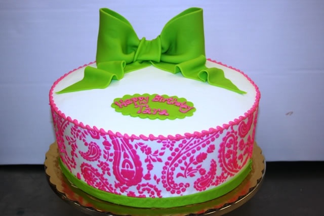 Paisley Birthday Cake