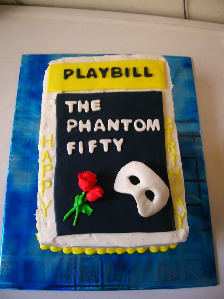 Phantom of the Opera Birthday Cake