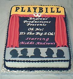 Playbill Birthday Cake