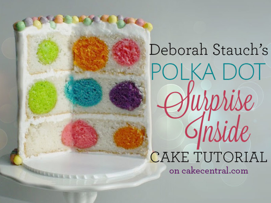 Polka Dot Inside Cake Surprise