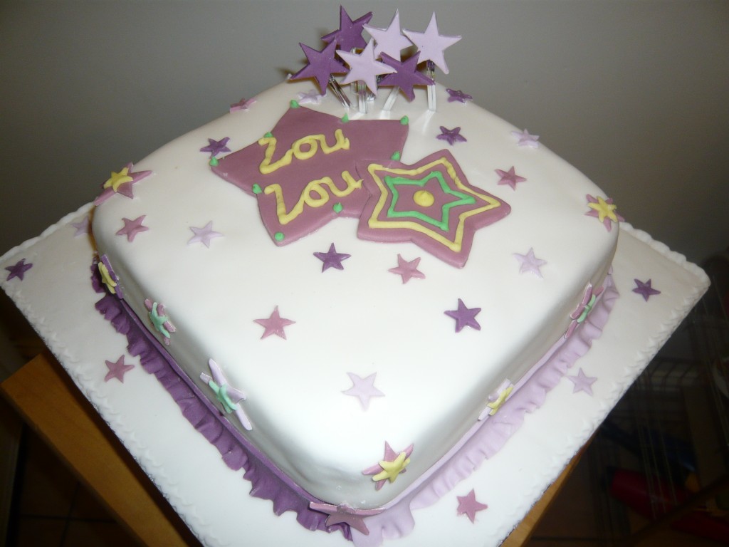 Purple Star Wars Cake