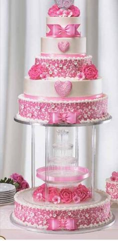 Quinceanera Cake with Fountain