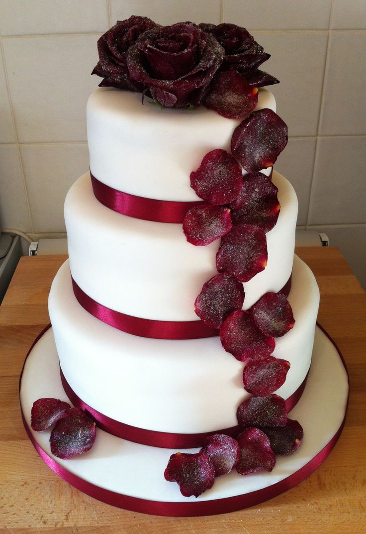 13 Photos of Marsala Wedding Cakes Plain