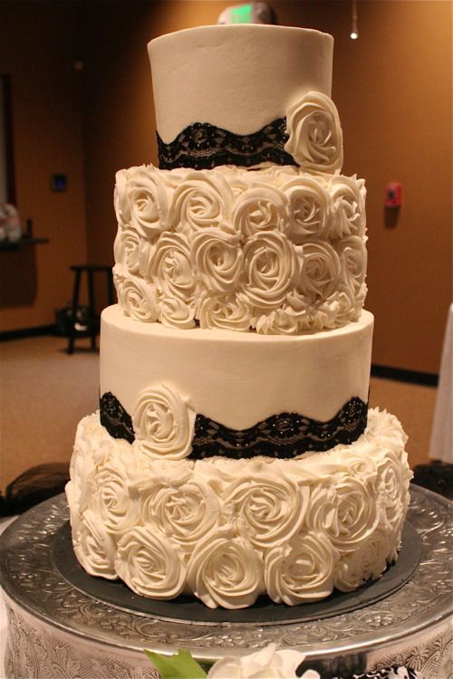 13 Photos of Rosette Wedding Cakes Theme