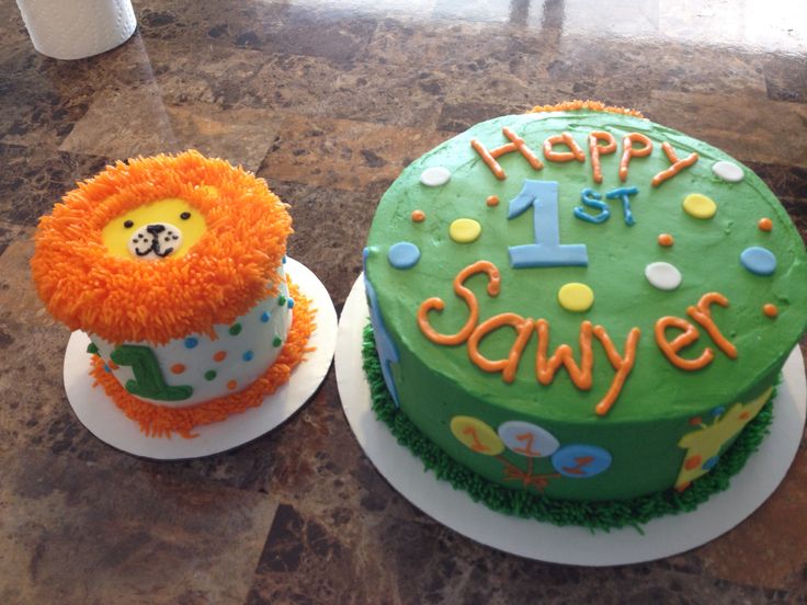 Safari Birthday Cake Smash Ideas