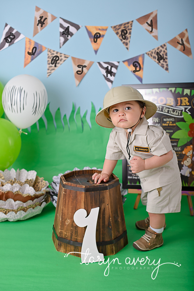 Safari First Birthday Smash Cake