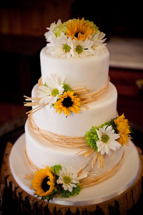 Sunflower Wedding Cake