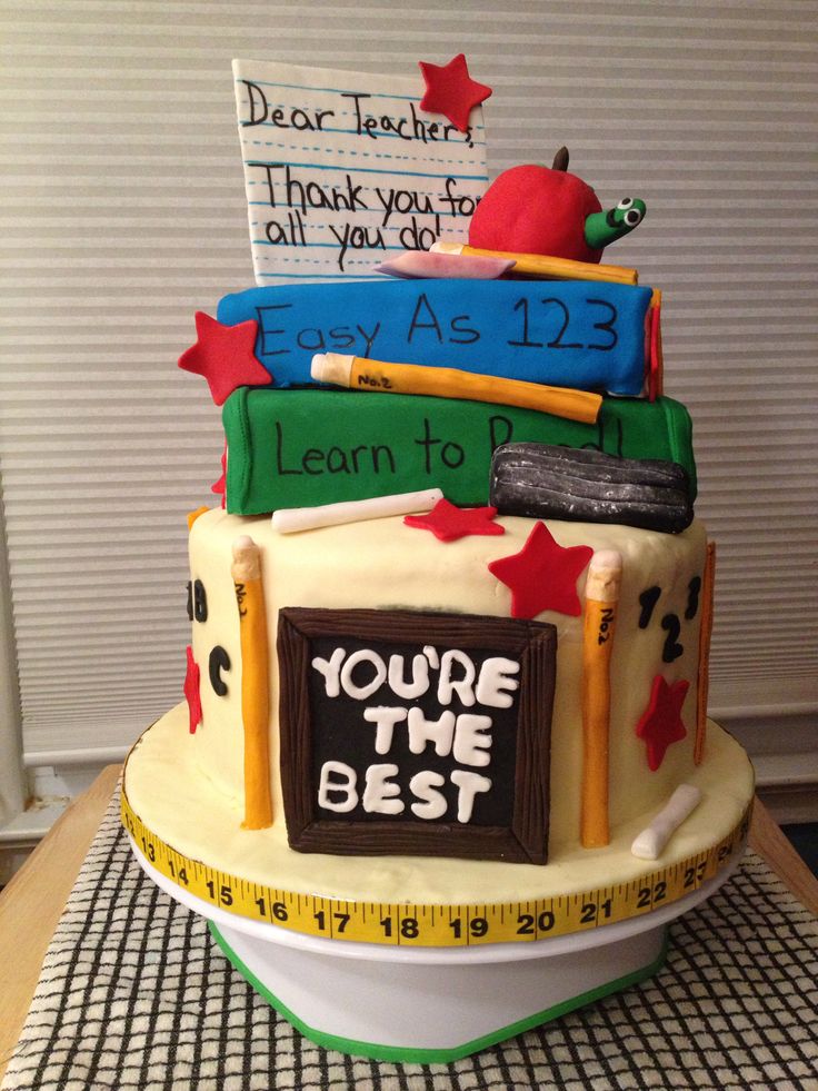 Teacher Graduation Cake