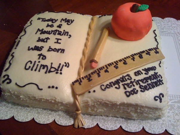 Teacher Retirement Cake Ideas