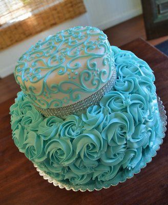 Tiffany Blue Birthday Cake