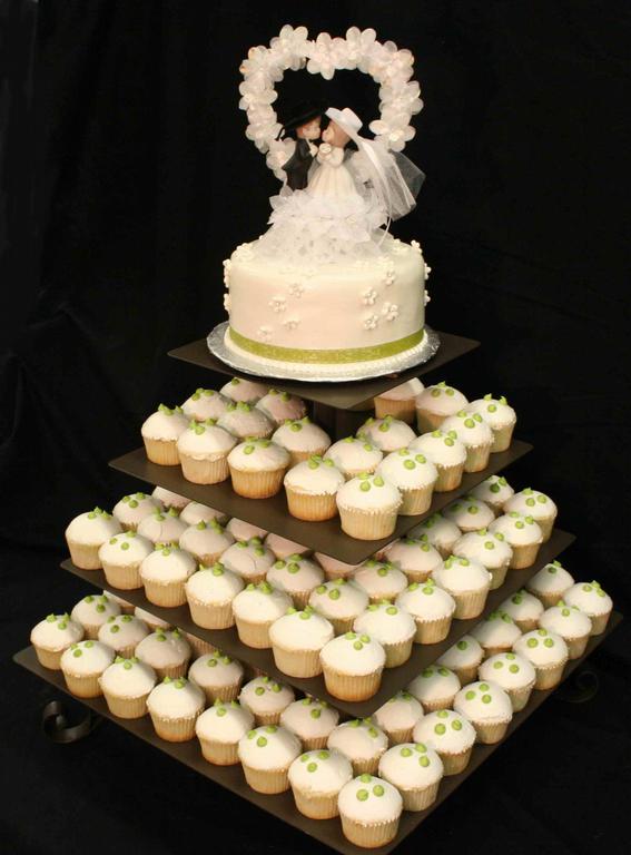 Wedding Cake with Cupcakes