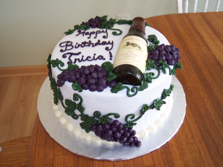 Wine Bottle Cake Idea