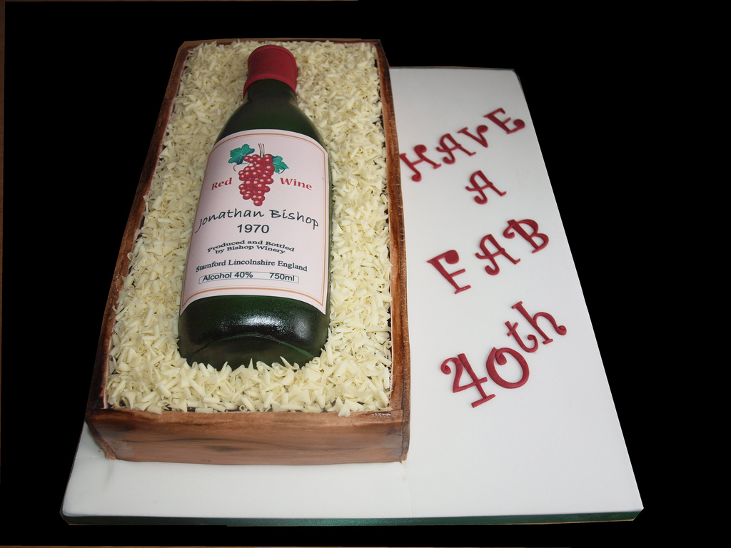 Wine Bottle Cake