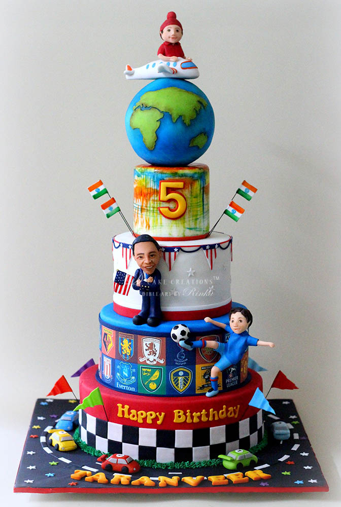 Around the World Birthday Cake