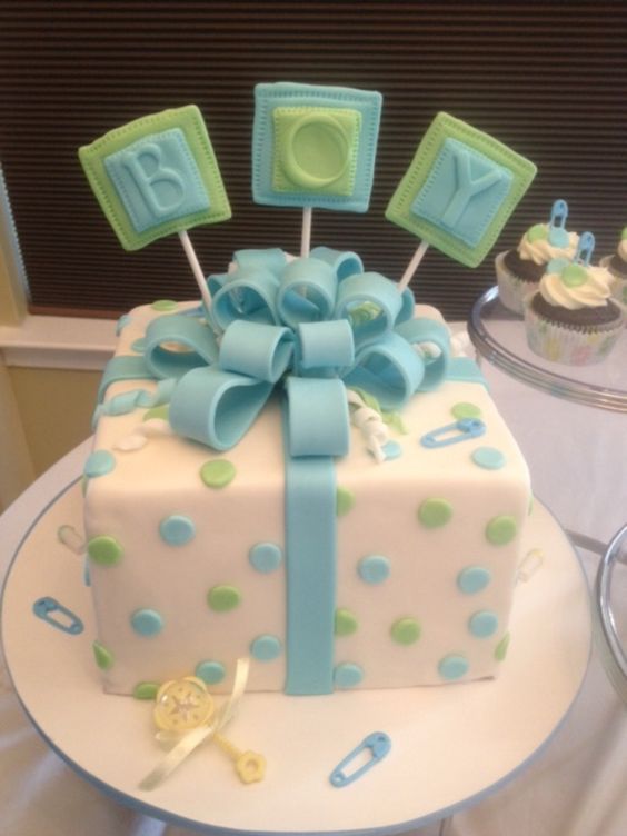 Baby Boy Shower Cake Idea