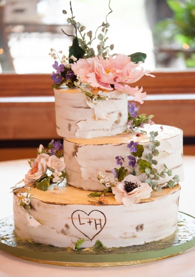 Birch Wedding Cake