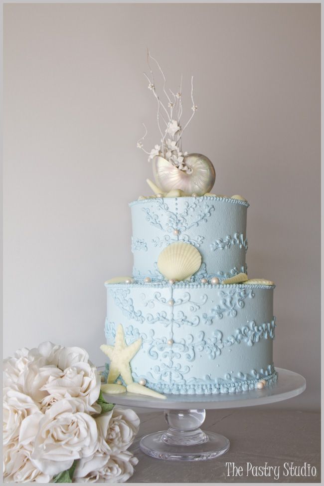 10 Photos of Ocean Wedding Cakes Pinterest