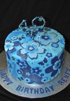 Blue Green Birthday Cakes for Girls