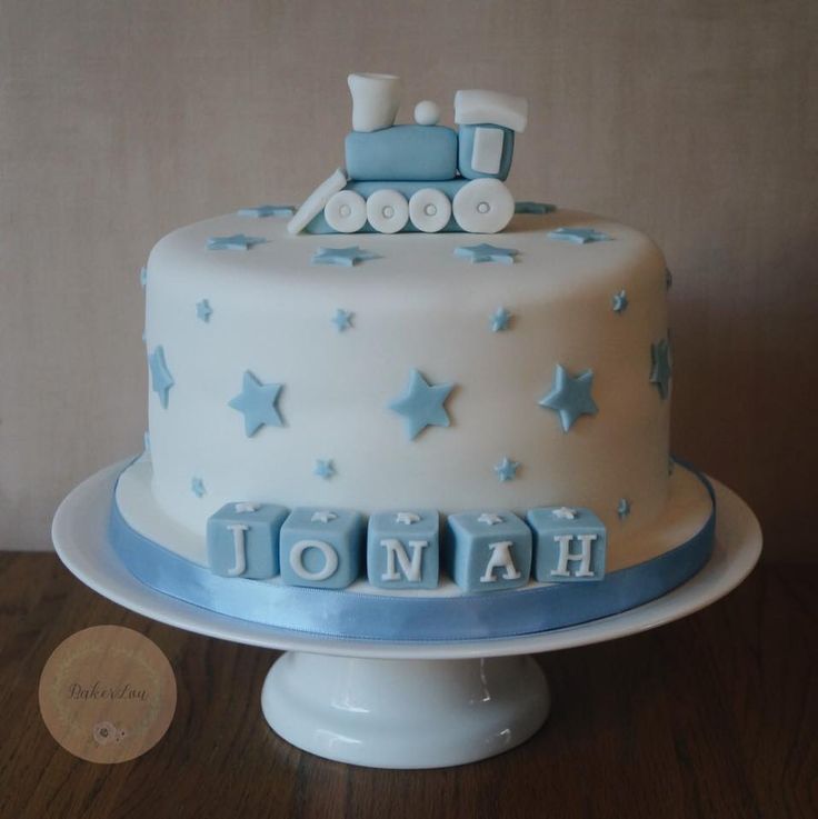 Boy Baptism Cake Ideas