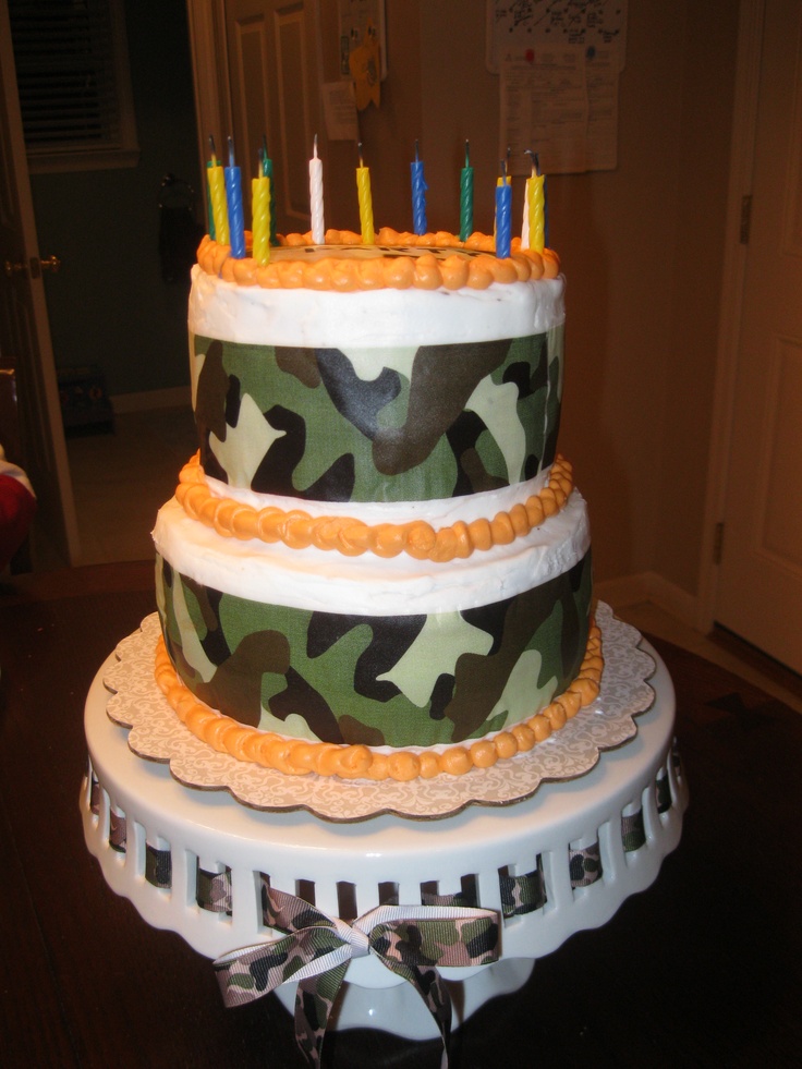 Camouflage Birthday Cake