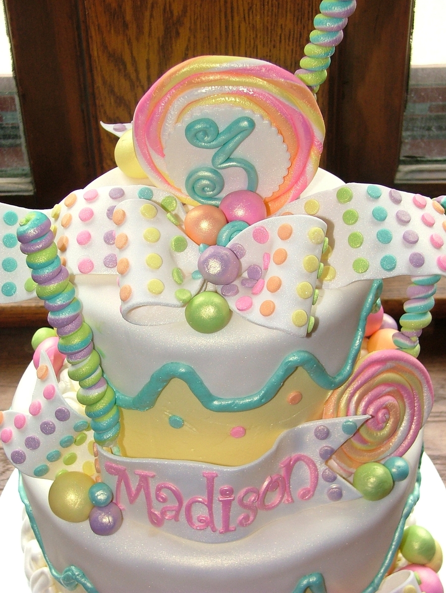 Candy Themed Birthday Cake