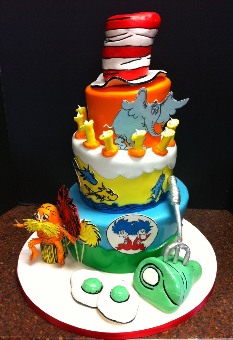 Dr. Seuss Birthday Cake