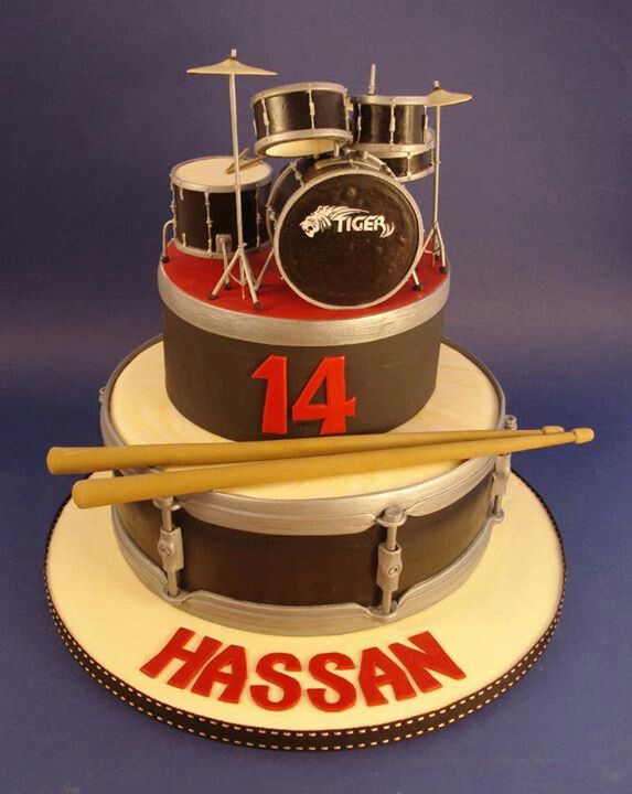 Drum Set Birthday Cake